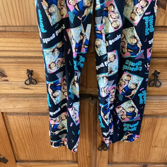 Men The Golden Girls black green pajama lounge pants size L - Picture 3 of 8